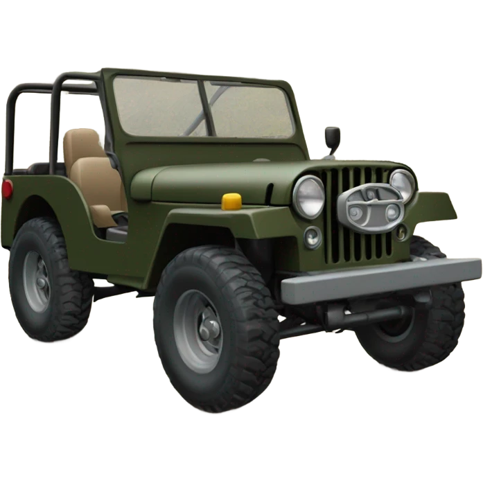 Cj-6 jeep without hardtop emoji
