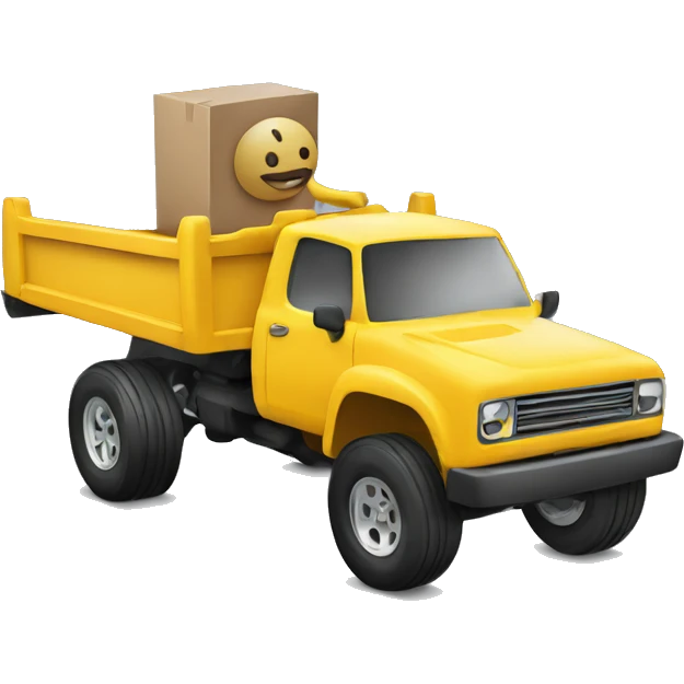 Stick figure driving RC truck emoji