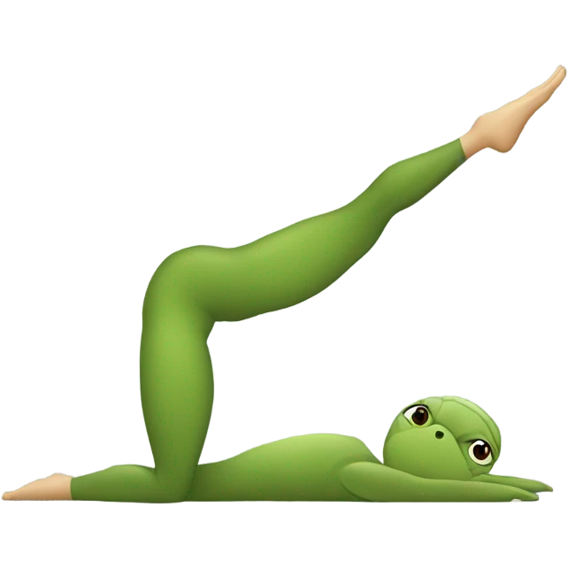 I want a turtle doing yoga emoji