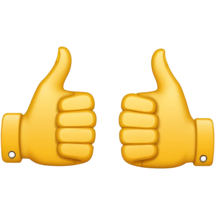 thumbs up and down emoji