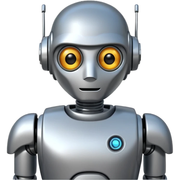robot with shirt emoji