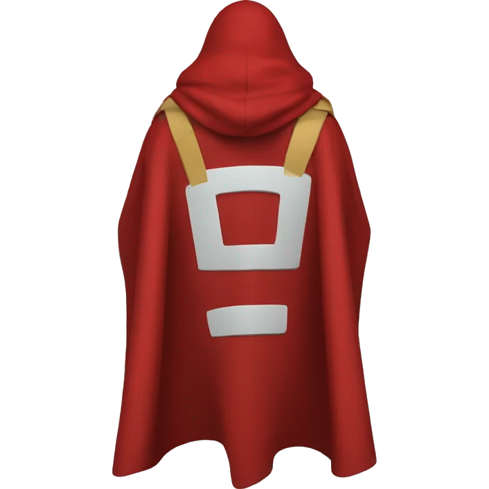 red hero cape back view emoji