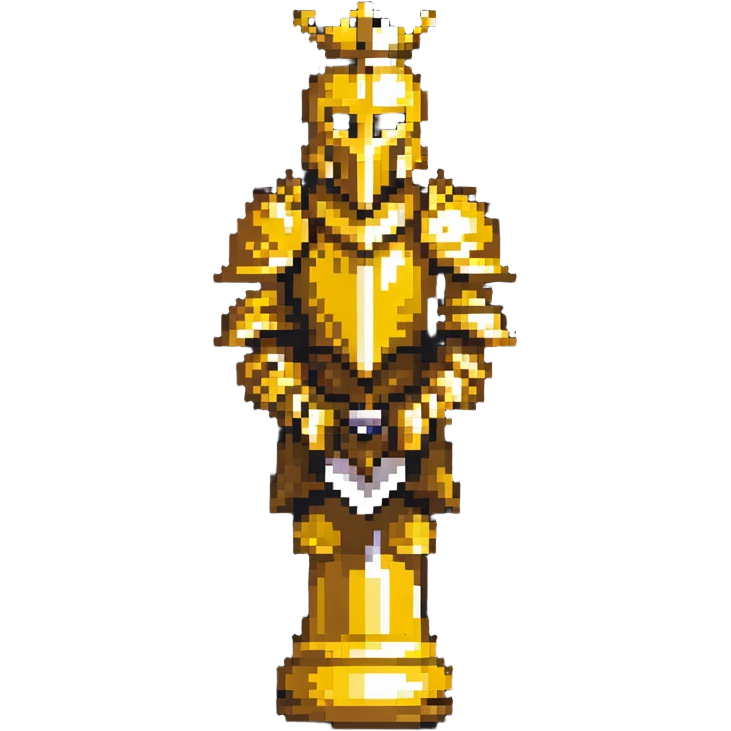 golden knight chess piece emoji