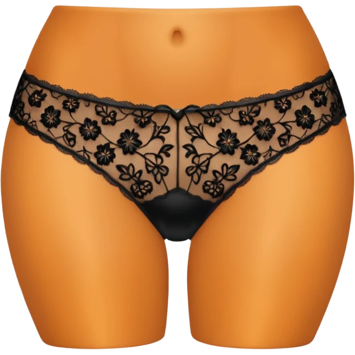 Plain Black panties emoji