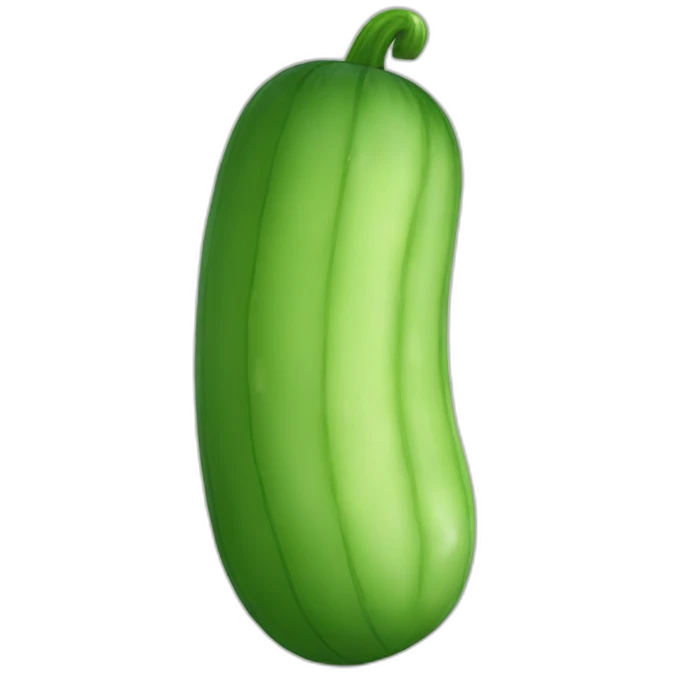 suprized cucumber emoji