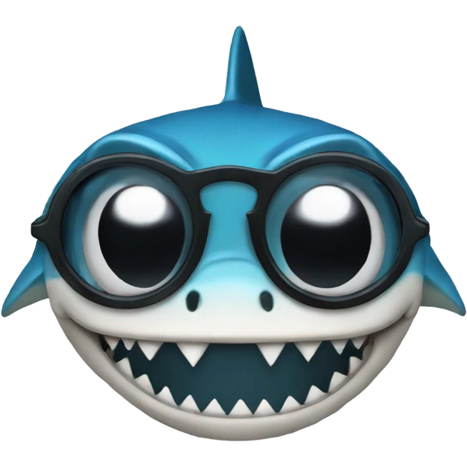 Tiburón con lentes  emoji