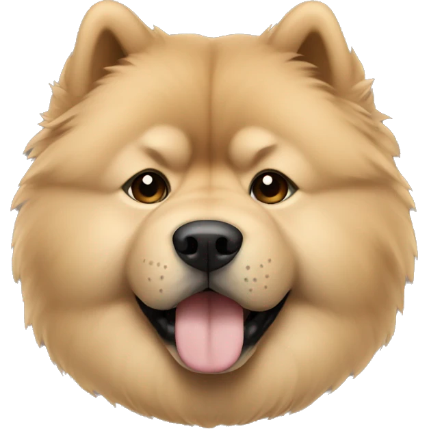 Chowchow beige color emoji