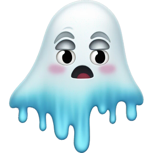 Ghost crying  emoji