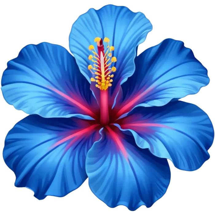 Hibiscus blue emoji