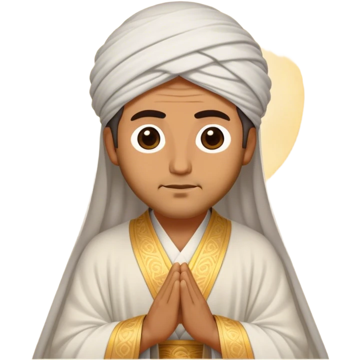 Cinematic Realistic Rumi Portrait Emoji, depicted as a mystical poet with soulful eyes and flowing traditional robes, rendered with delicate textures and ethereal soft lighting that captures his transcendent spiritual wisdom. emoji
