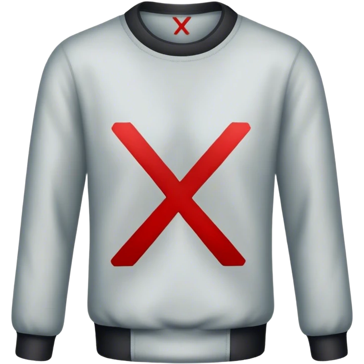 clothes crossed out with a red x emoji