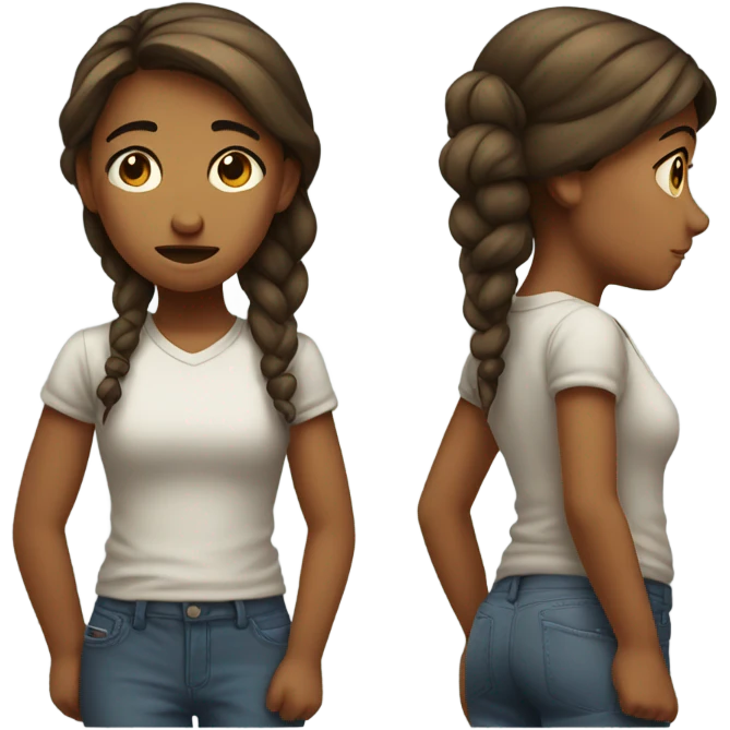 A girl who say no emoji