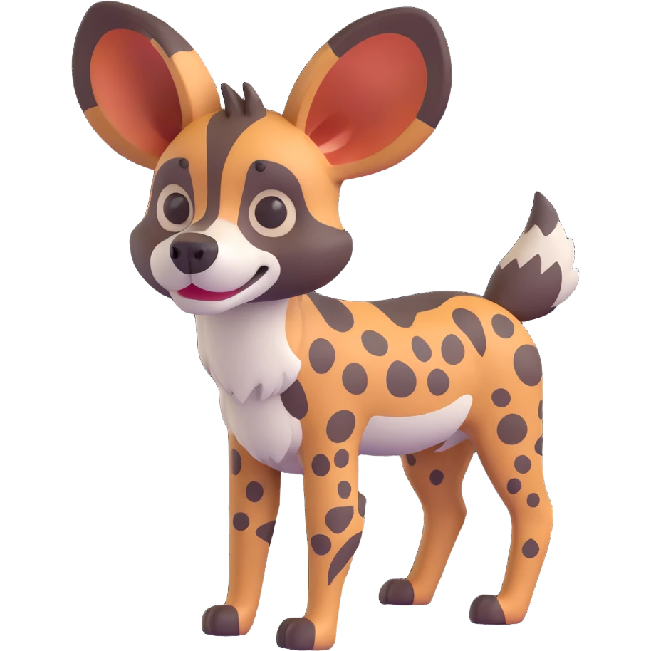 african wild dog emoji