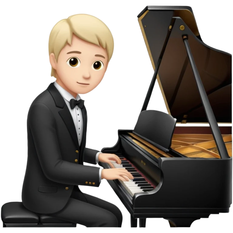 a pianist is playing the piano emoji