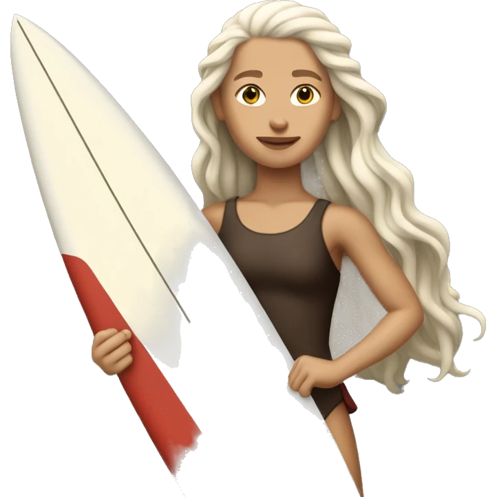 danaerys targaryen as a surfer emoji