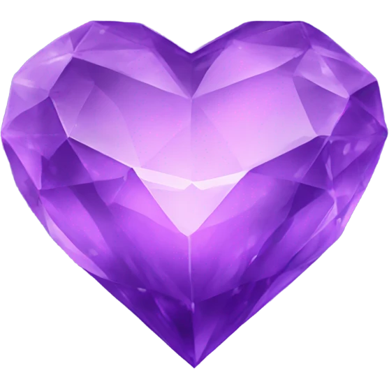 purple crystal heart emoji