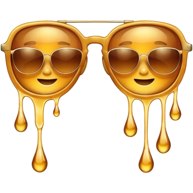 Sunglasses made of honey emoji