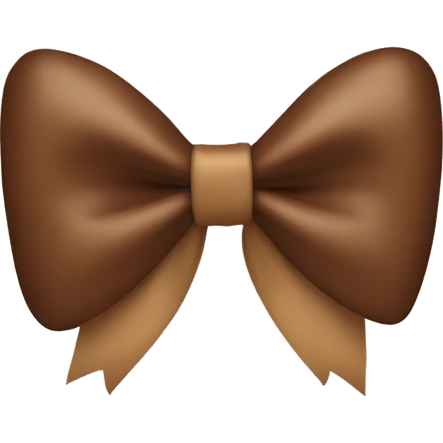 Brown bow  emoji