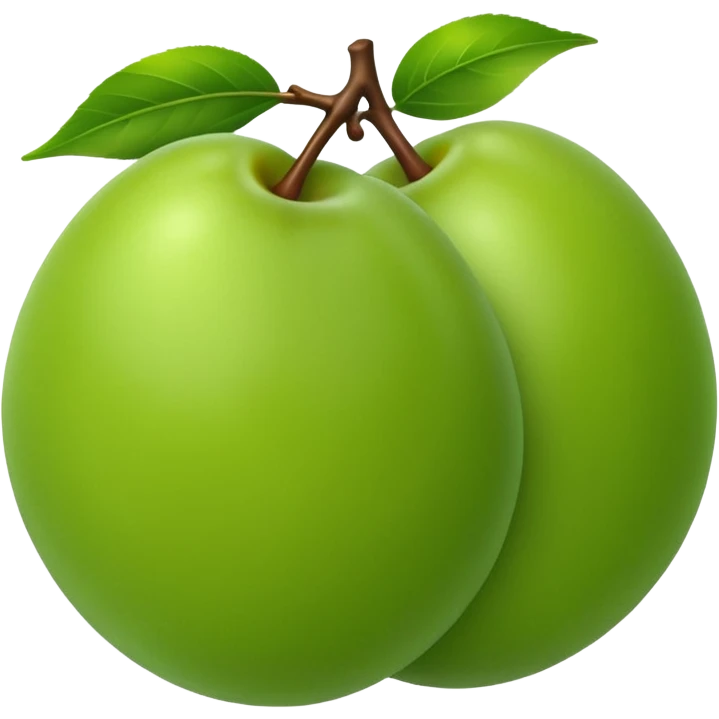 green plum emoji