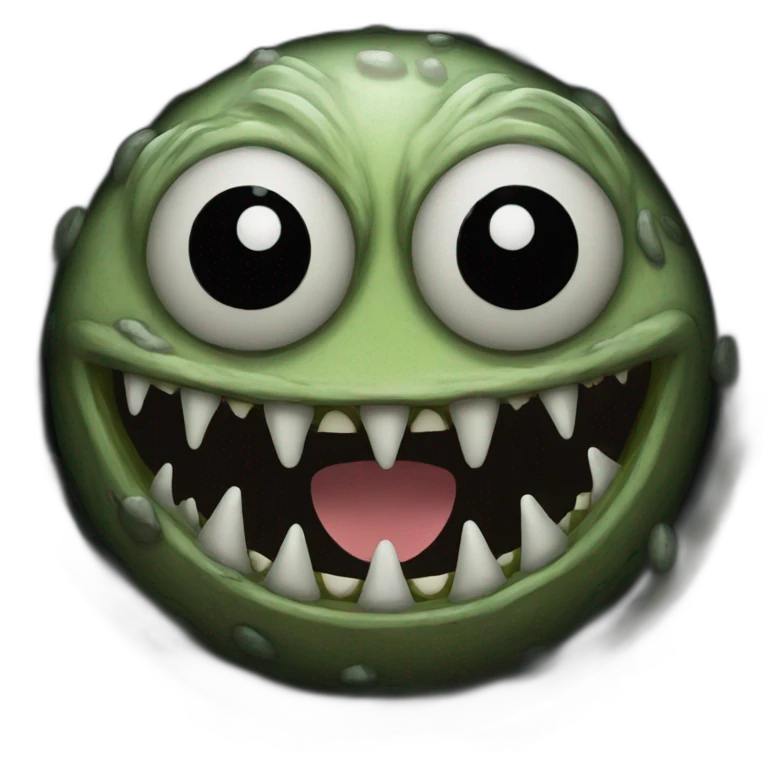 A monster in a sewer emoji