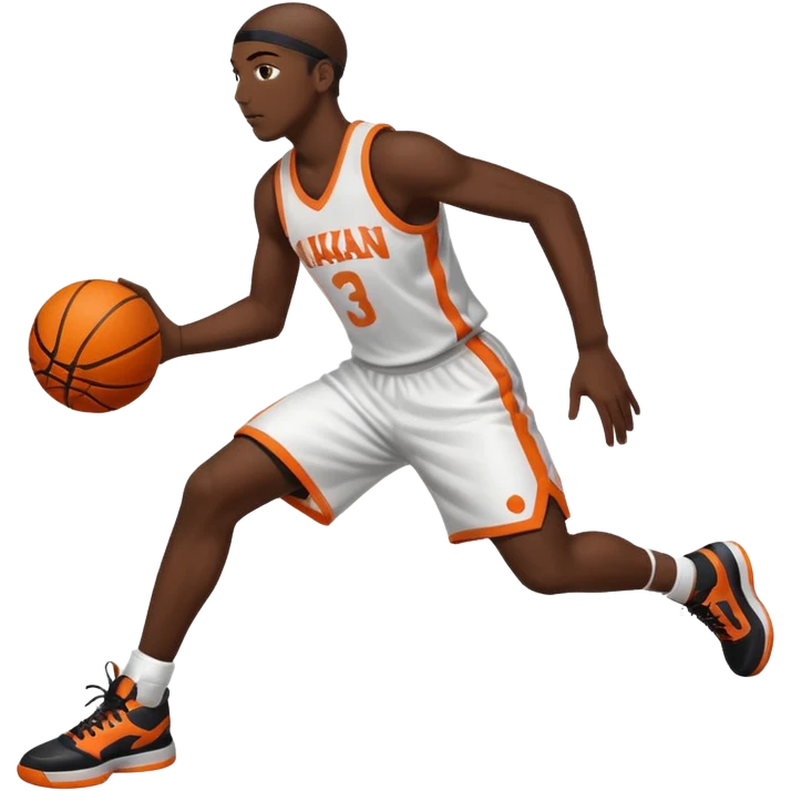 A basketball player doing a "mikan drill" emoji