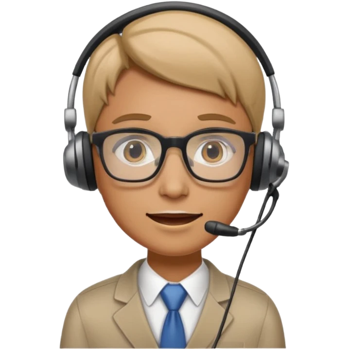 An office worker undertaking the work or tasks to respond to the customer sales request emoji