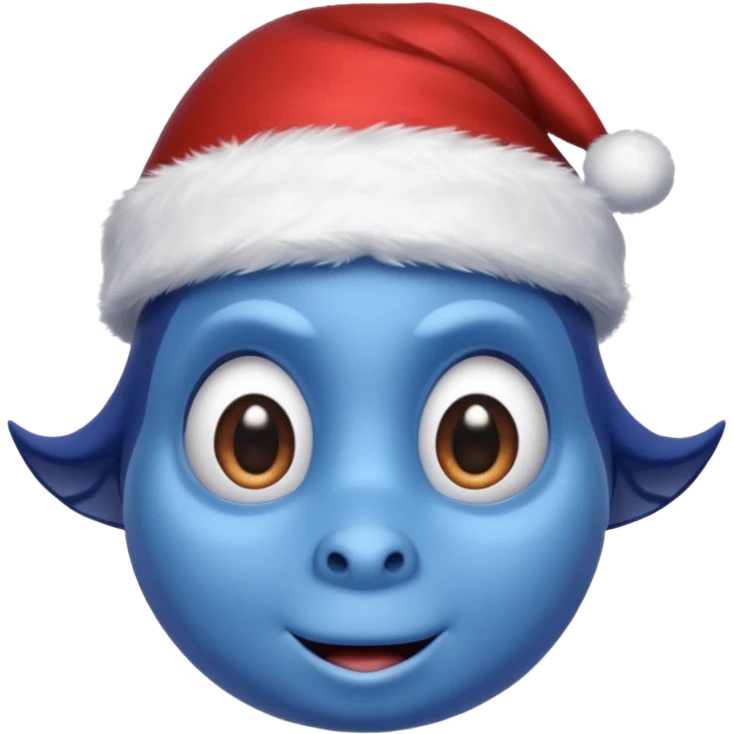 Dory wearing a santa hat emoji