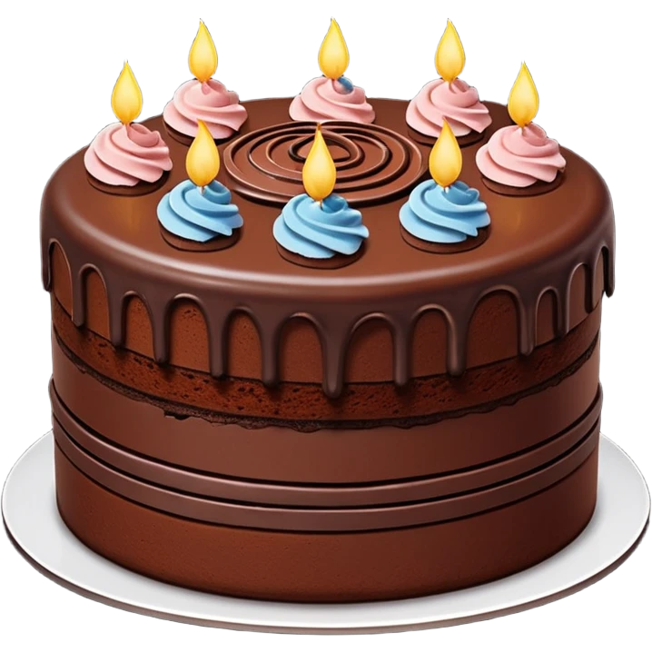 Chocolate cake emoji