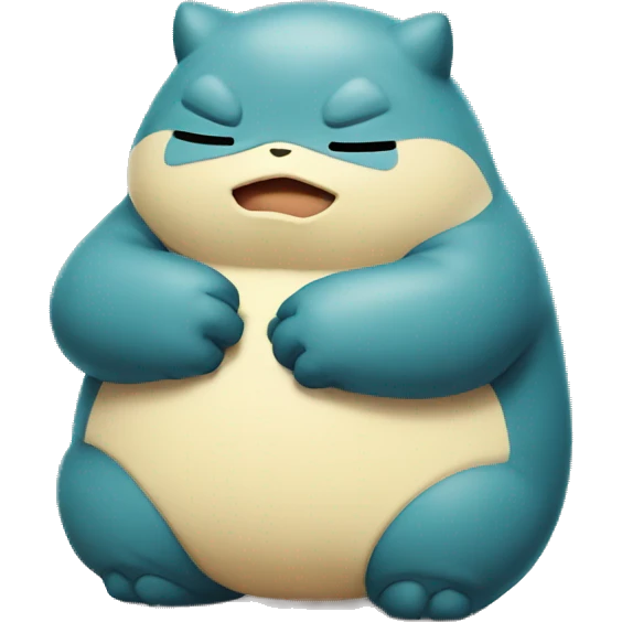 snorlax from pokemon but sad emoji