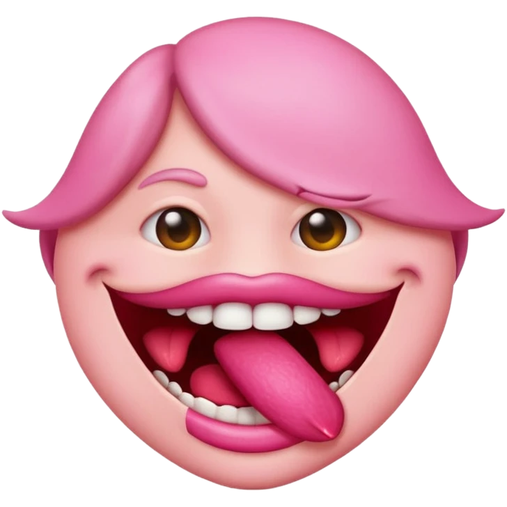 emoji bitting lip emoji