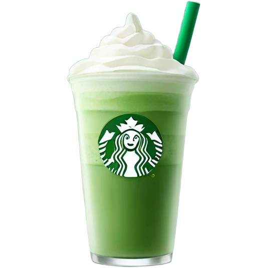 Matcha latte from Starbucks  emoji