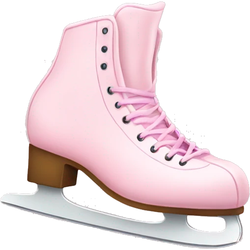 pastel pink ice skates emoji