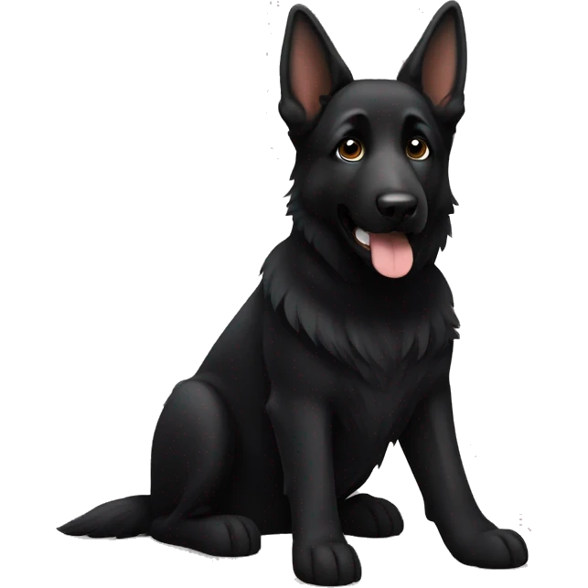 Black german shepherd emoji
