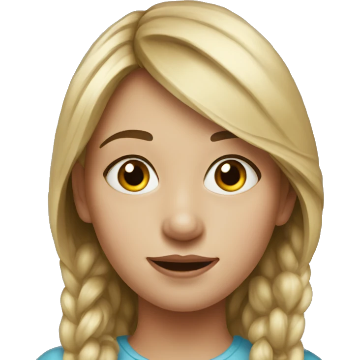 realistic portrait of girl emoji