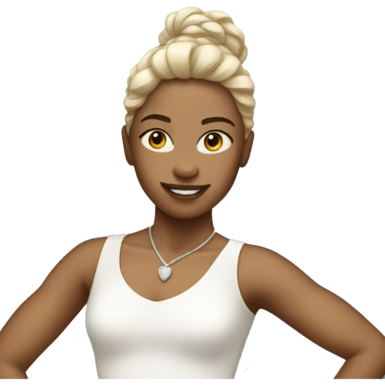white dancer  emoji