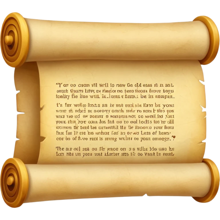 Scroll with quote
 emoji