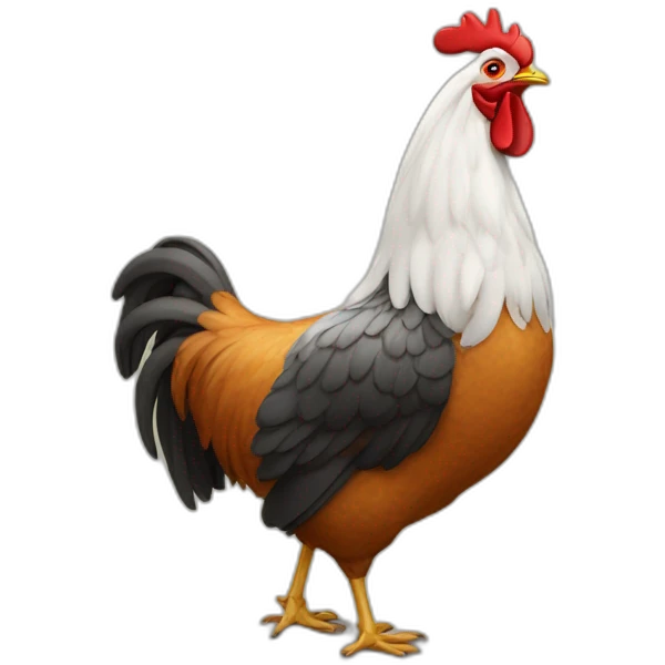 Homme sur poulet emoji