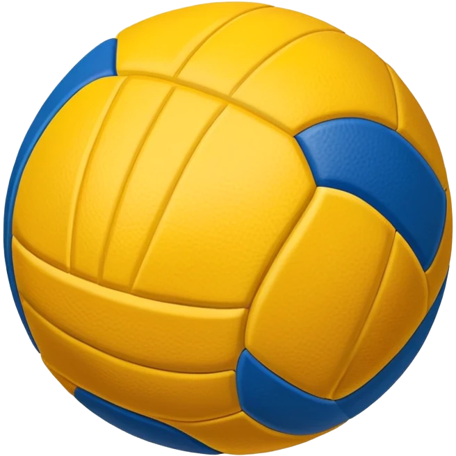 Pelota dé voley azul y amarilla  emoji