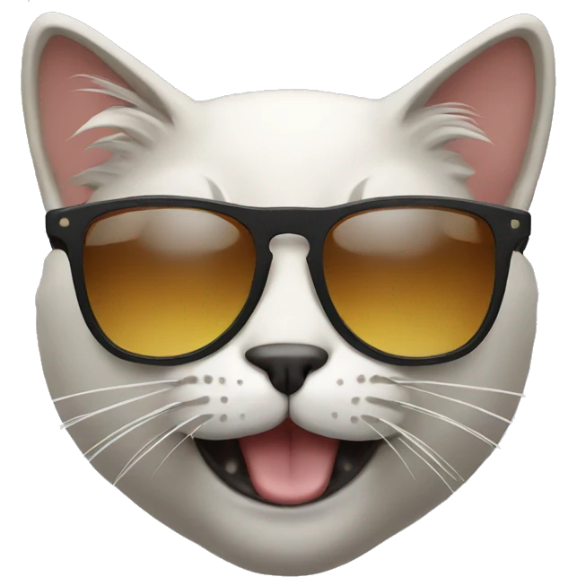 Cat with sunglasses emoji