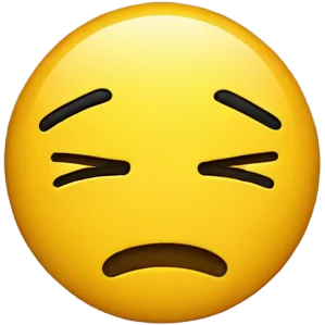 A bored yellow emoji face  emoji