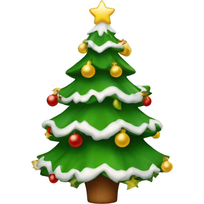 Geschmückter Weihnachtsbaum  emoji