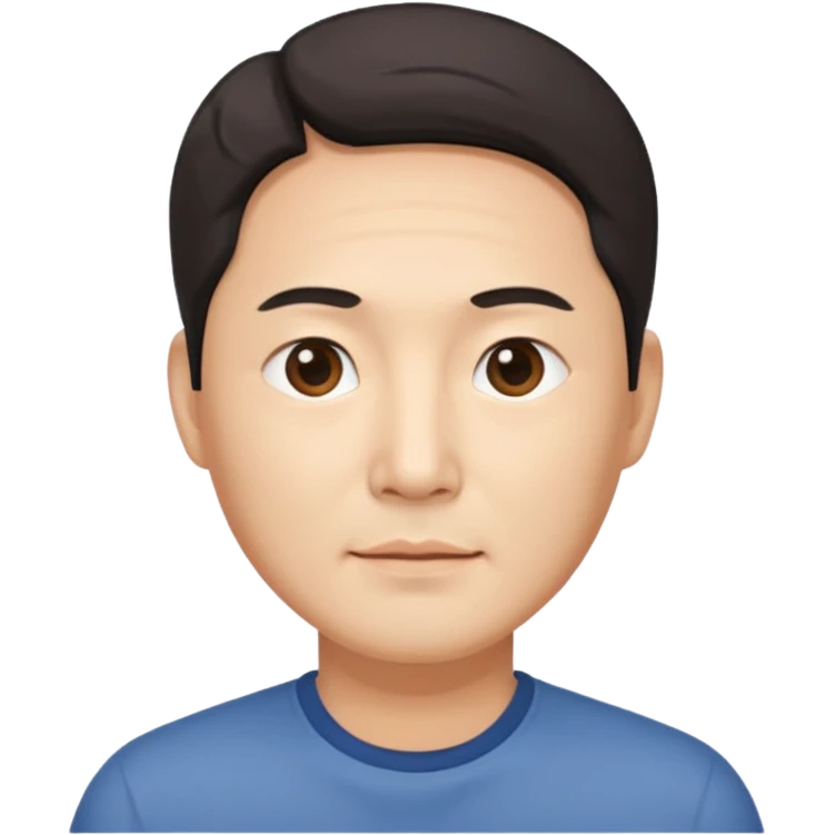 한국 40대 남성,  emoji