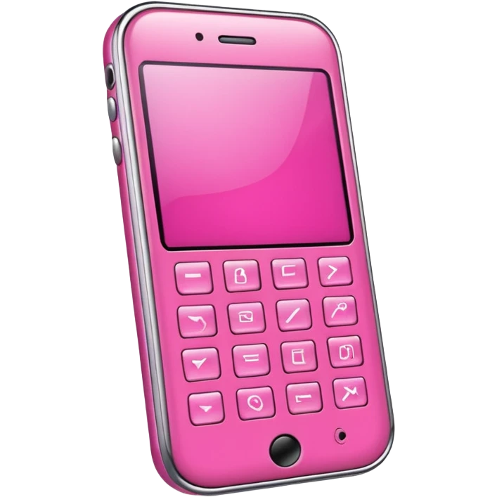 pink cell phone emoji