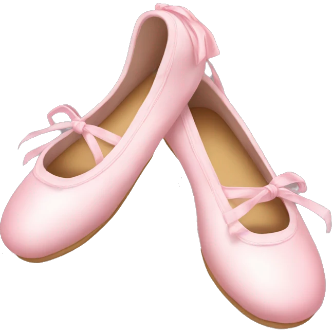 soft pink ballerina shoes emoji