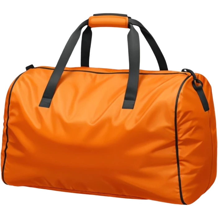 sac de sport orange sans motif emoji