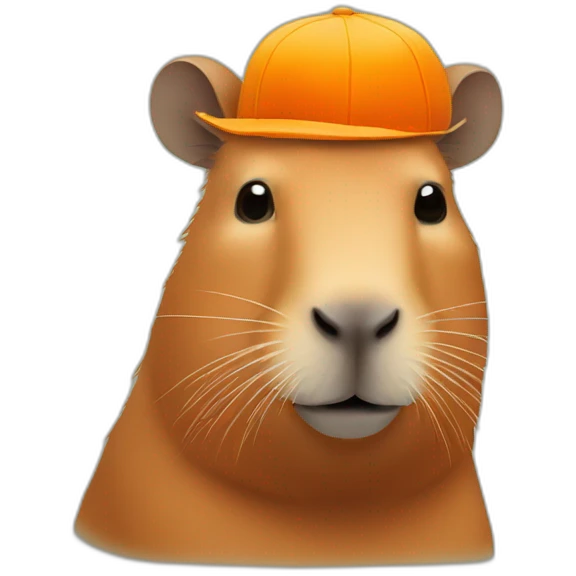 capybara-with-orange-on-head emoji