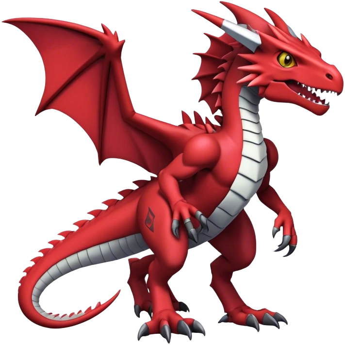  Cool Edgy Digimon-Fakemon-Guilmon-Genesect-Velociraptor-Dragon full body emoji