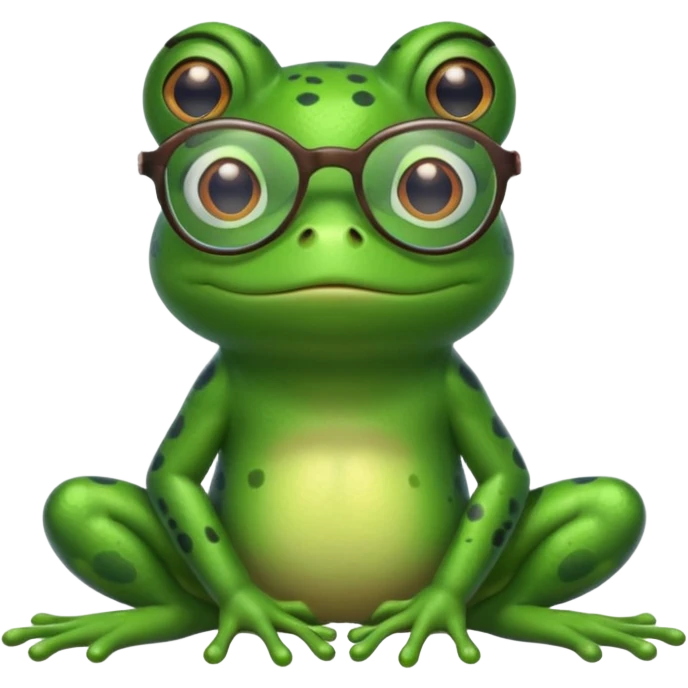 жаба в очках emoji
