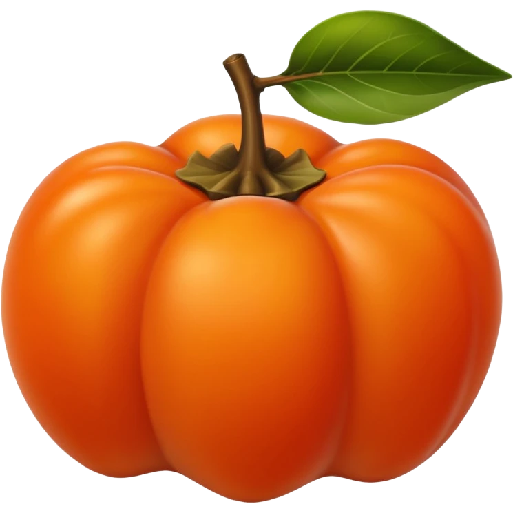 persimmon emoji