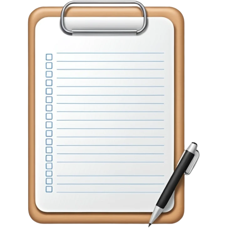 notepad with outlined shapes emoji
